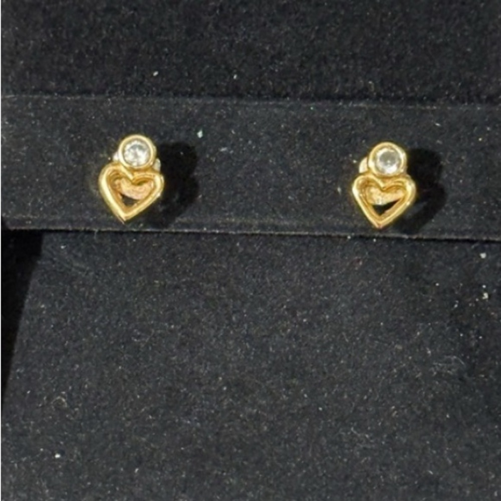 Authentic Kate Spade Heart stud earrings!